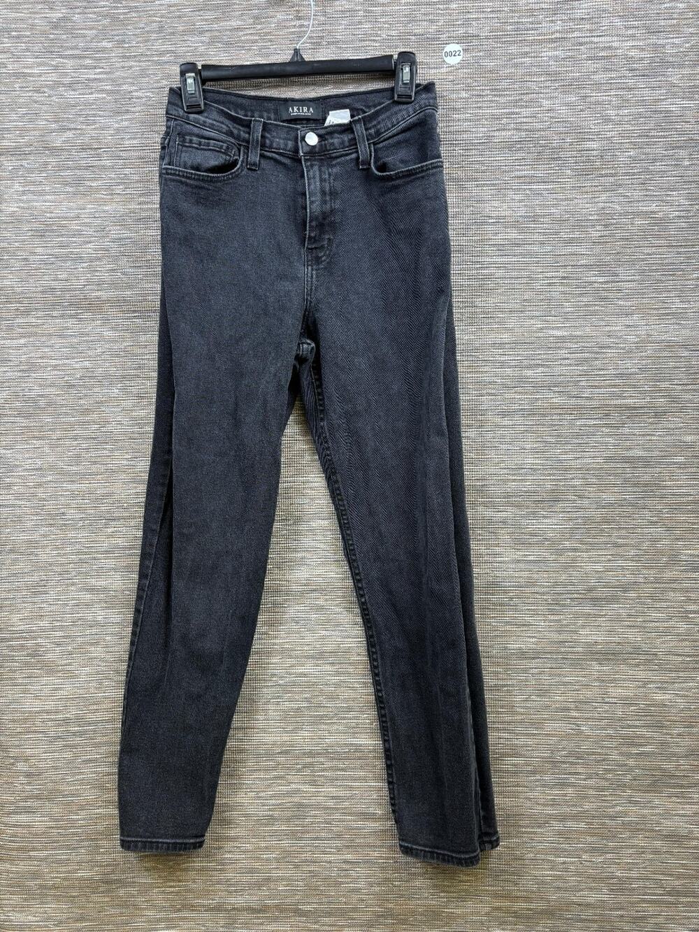 Akira Skinny Jeans Womens Size 11 W29 Black High Rise Denim Stretch